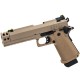 Raven Hi-Capa HEX-C GBB (Tan), The RAVEN Hi-Capa HEX-C is a high-performance, full-metal gas blowback (GBB) pistol designed for players who want the punch, customizability, and sleek styling of a modern combat sidearm — without breaking the bank